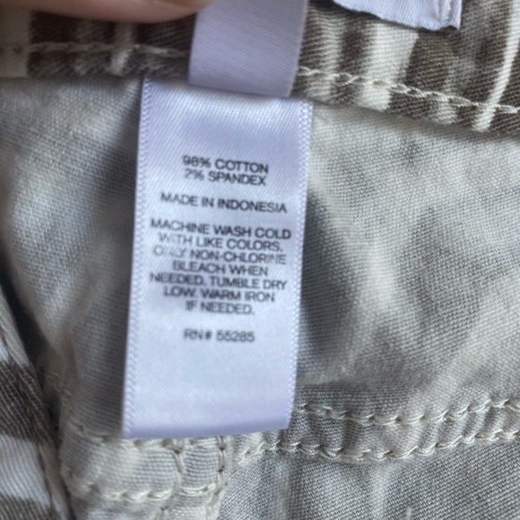 Women Denim Micro Short S Palms Tan Cream Low Rise Denim Jeans Short - Picture 10 of 14